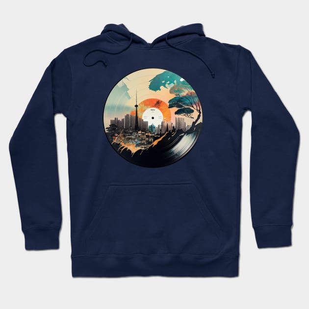 Vinyl Record - Tokyo Hoodie by Bondoboxy